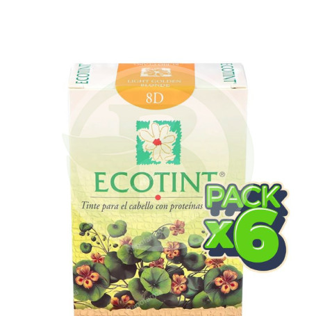 Pack 6x Ecotint Rubio Claro Dorado 8D Noefar