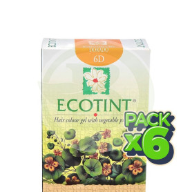 Pack 6x Ecotint Rubio Oscuro Dorado 6D Noefar