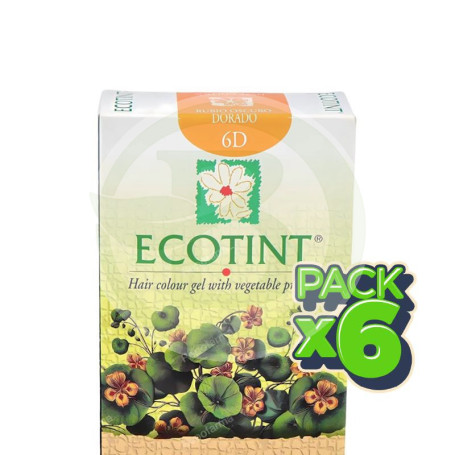 Pack 6x Ecotint Rubio Oscuro Dorado 6D Noefar