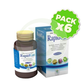 Pack 6x Rapidgas Plus 50 Cápsulas Noefar