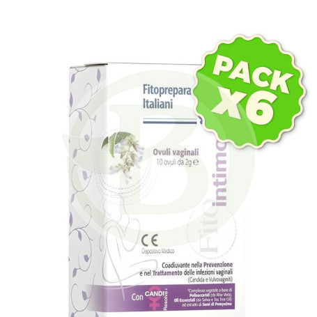 Pack 6x Fitoíntimo Óvulos Vaginales 10 Unidades Noefar