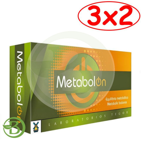 Pack 3x2 Metabol On 40 Cápsulas Tegor