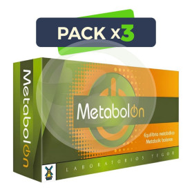 Pack 3x Metabol On 40 Cápsulas Tegor