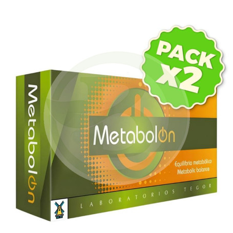 Pack 2x Metabol On 40 Cápsulas Tegor
