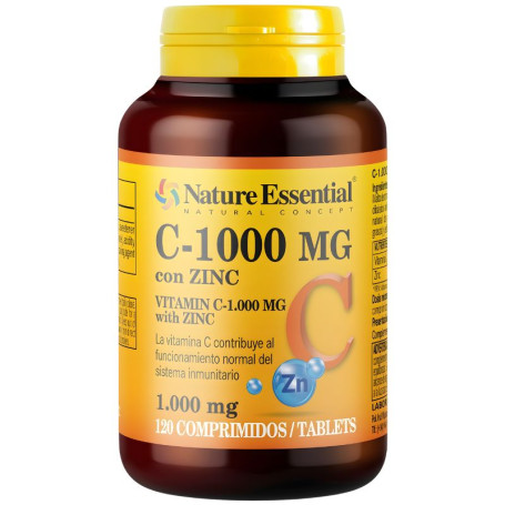 Vitamina C + Zinc 120 Comprimidos Nature Essential