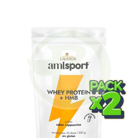 Pack 2x Whey Protein + Hmb Amlsport 520G Ana María Lajusticia