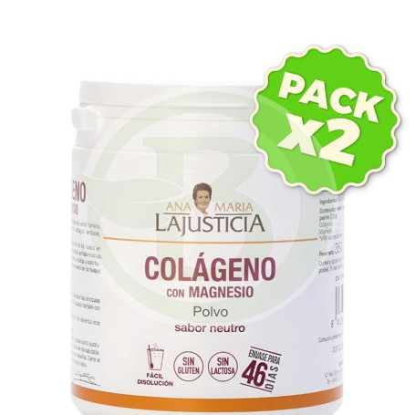 Pack 2x Colágeno con Magnesio Sabor Neutro 350G Ana María Lajusticia