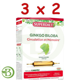 Pack 3x2 Ginkgofit Bio 20 Ampollas Superdiet