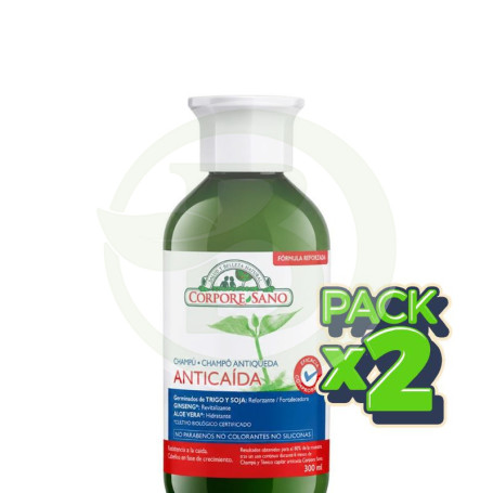 Pack 2x Champú Anticaida 300Ml. Corpore Sano