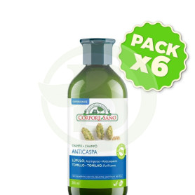 Pack 6x Champú Anticaspa 300Ml. Corpore Sano