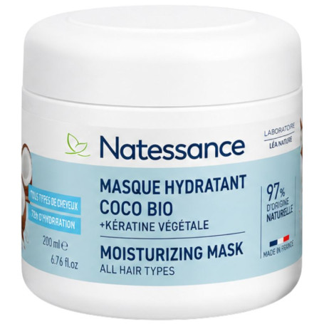 Mascarilla Capilar Hidratente De Coco Ecológico 200Ml Natessance