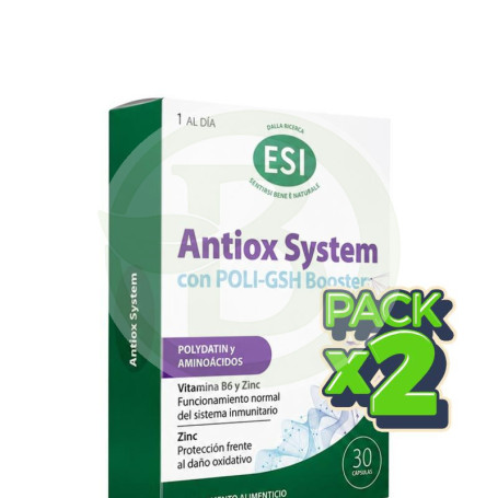 Pack 2x Antiox System 30 Comprimidos Esi