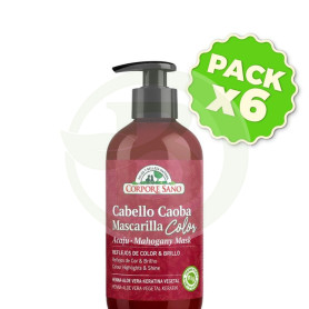 Pack 6x Mascarilla para Cabello Caoba 280Ml Corpore Sano