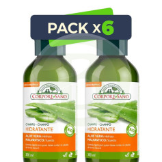Pack 6x Champú Hidratante 300+300Ml Corpore Sano