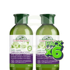 Pack 6x Champú De Camomila Cabellos Delicados 300+300Ml Corpore Sano