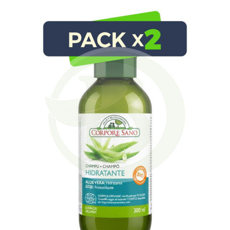 Pack 2x Champú Hidratante Ecocert 300Ml. Corpore Sano