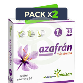 Pack 2x Azafrán Más Ánimo 30 Cápsulas Pinisan