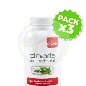 Pack 3x Cinaris 120 Cápsulas Plantis