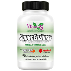 Super Enzimas Vegetales con Digezyme 90 Cápsulas Vbyotics