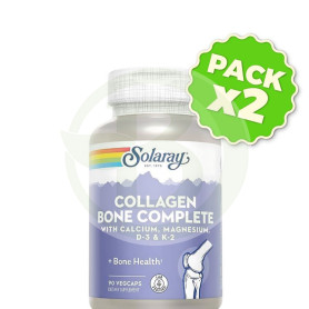 Pack 2x Collagen Bone Complete 90 Cápsulas Vegetales Solaray