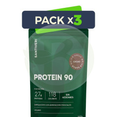 Pack 3x Protein 90 Cacao 300G Santiveri