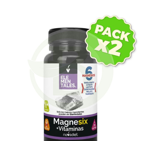 Pack 2x Magnesix 60 Comprimidos Nova Diet