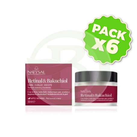 Pack 6x Crema Retinal y Bakuchiol 50Ml Natysal