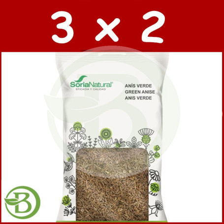 Pack 3x2 Anís Verde 60Gr. Soria Natural