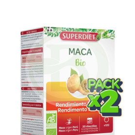 Pack 2x Maca Bio 120 Comprimidos Superdiet