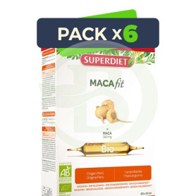 Pack 6x Macafit Bio 20 Ampollas Superdiet