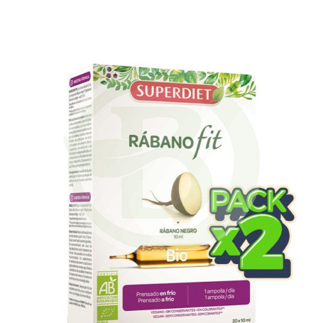 Pack 2x Rábanofit Bio 20 Ampollas Superdiet