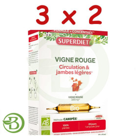 Pack 3x2 Vid Roja Bio 20 Ampollas Superdiet