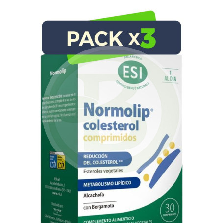 Pack 3x Normolip Colesterol 30 Comprimidos Esi