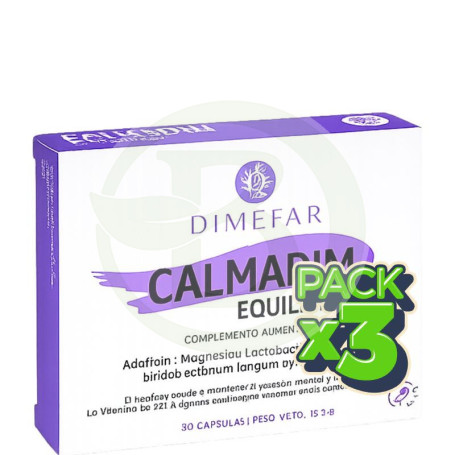 Pack 3x Calmadim Equilibrio 30 Cápsulas Dimefar