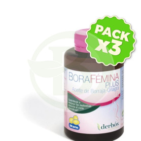 Pack 3x Borafémina Plus 200 Perlas (Mensulan) Derbos