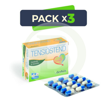 Pack 3x Tensiostend 60 Cápsulas Derbos
