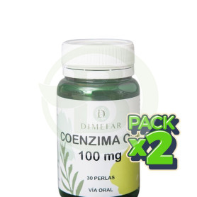 Pack 2x Coenzima Q10 100Mg 30 Perlas Dimefar
