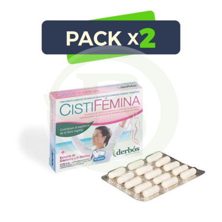 Pack 2x Cistifémina 30 Cápsulas Derbos