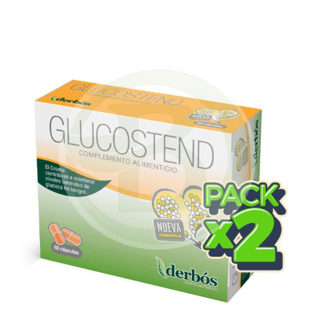 Pack 2x Glucostend 60 Cápsulas Derbos