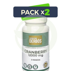 Pack 2x Cranberry 12000Mg 60 Cápsulas Vegetales Derbós