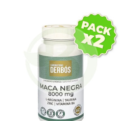 Pack 2x Maca Negra 8000Mg 60 Cápsulas Vegetales Derbós