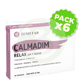 Pack 6x Calmadim Relax 30 Cápsulas Dimefar