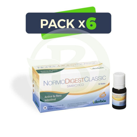 Pack 6x Normodigest Classic 10 Viales Derbos