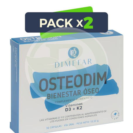 Pack 2x Osteodim 30 Cápsulas Dimefar
