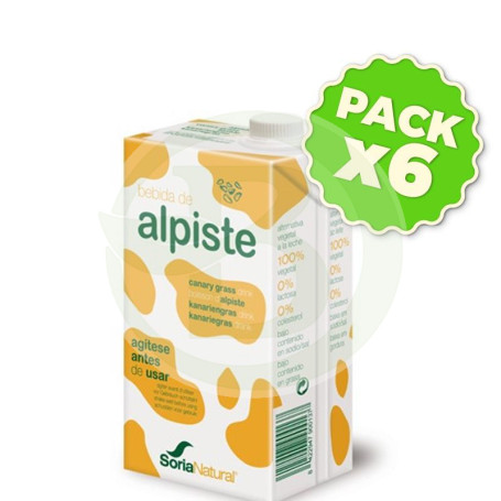 Pack 6x Bebida de Alpiste 1Lt. Soria Natural