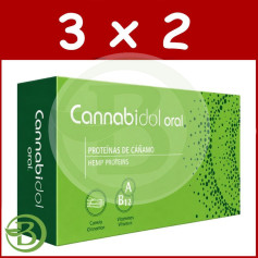 Pack 3x2 Cannabidol Oral 60 Cápsulas Tegor