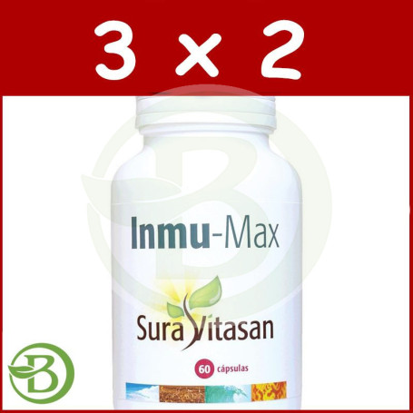 Pack 3x2 Inmu-Max 60 Cápsulas Sura Vitasan