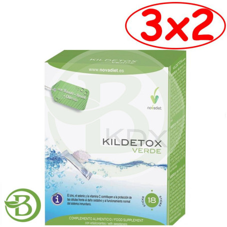 Pack 3x2 Kildetox 18 Sticks Novadiet