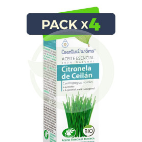 Pack 4x Aceite Esencial de Citronela de Ceilán 100ml Esential Aroms