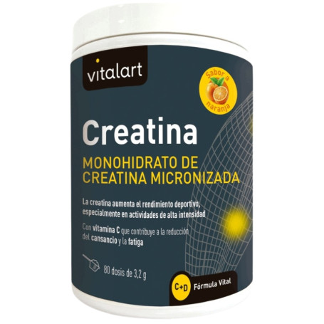 Creatina Monohidrato Sabor Naranja 256G Vitalart